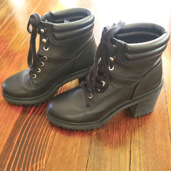 Zara Chunky Lace Up Boots - Picture 5 of 8